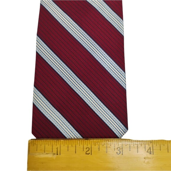 Brooks Brothers Red and Blue Silk Striped Tie 59 inches - Picture 10 of 11